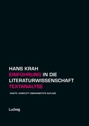 Cover von Einführung in die Literaturwissenschaft/Textanalyse