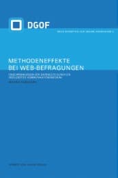 Cover von Methodeneffekte bei Web-Befragungen
