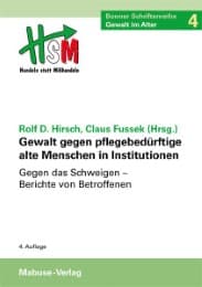 Cover von Gewalt gegen pflegebedürftige alte Menschen in Institutionen