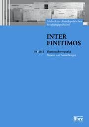 Cover von Inter Finitimos 10 (2012)