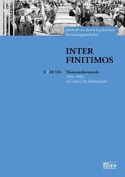 Cover von Inter Finitimos 11 (2013-14)