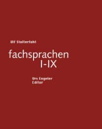 Cover von Fachsprachen I-IX