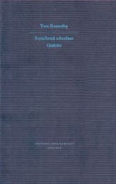 Cover von Streichend schreiben - Gedichte