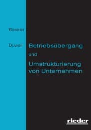 Cover von Betriebsübergang und Umstrukturierung von Unternehmen