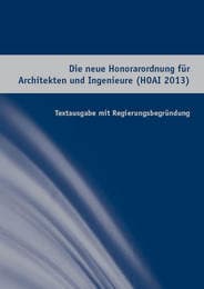 Cover von Die neue Honorarordnung für Architekten und Ingenieure (HOAI 2013)