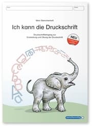Cover von Ich kann die Druckschrift - Neue Ausgabe mit vier weiteren Übungsseiten