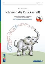 Cover von Ich kann die Druckschrift - Ausgabe mit Artikelkennzeichnung (DaZ) - Schreiblehrgang - neue Ausgabe 2024