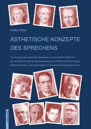 Cover von Ästhetische Konzepte des Sprechens