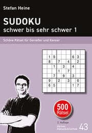 Cover von SUDOKU - schwer bis sehr schwer 1