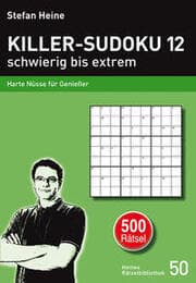 Cover von Killer-Sudoku 12 - schwierig bis extrem