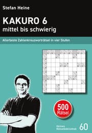 Cover von Kakuro 6 - mittel bis schwierig