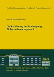 Cover von Die Planübung im Studiengang Sicherheitsmanagement