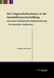 Cover von Der Liegenschaftszinssatz in der Immobilienwertermittlung und seine institutionelle Implementierung