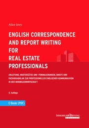 Cover von English Correspondence and Report Writing for Real Estate Professionals