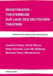 Cover von Regietheater - Theaterregie
