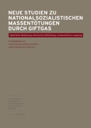 Cover von Neue Studien zu nationalsozialistischen Massentötungen durch Giftgas