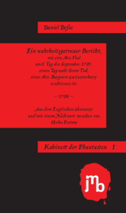 Cover von Ein wahrheitsgetreuer Bericht, wie eine Mrs. Veal am 8. Tag des September 1705, einen Tag nach ihrem Tod, einer Mrs. Bargrave zu Canterbury erschienen ist