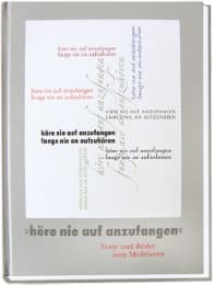 Cover von 'höre nie auf anzufangen'