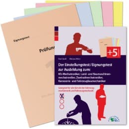 Cover von Der Einstellungstest / Eignungstest zur Ausbildung zum Kfz-Mechatroniker, Mechaniker für Land- und Baumaschinentechnik, Zweiradmechatroniker, Karosserie- und Fahrzeugbaumechaniker