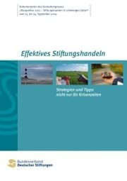 Cover von Effektives Stiftungshandeln. Strategien und Tipps nicht nur für Krisenzeiten
