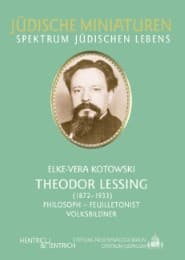 Cover von Theodor Lessing (1872-1933)