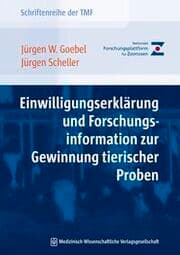 Cover von Einwilligungserklärung und Forschungsinformation zur Gewinnung tierischer Proben