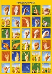 Cover von Fingeralphabet - Plakat A1