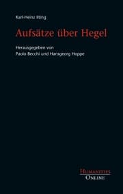 Cover von Aufsätze über Hegel