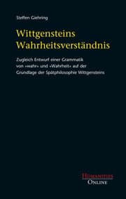 Cover von Wittgensteins Wahrheitsverständnis