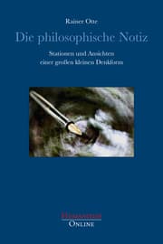 Cover von Die philosophische Notiz
