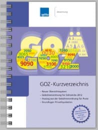 Cover von GOZ-Kurzverzeichnis