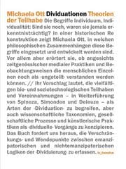 Cover von Dividuationen
