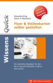 Cover von WissensQuick. Flyer & Visitenkarten selber gestalten