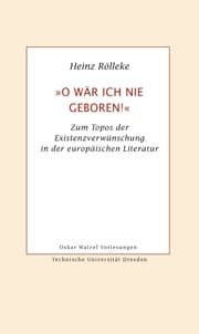 Cover von 'O wär ich nie geboren!'