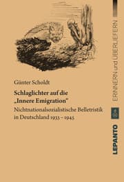 Cover von Schlaglichter auf die Innere Emigration