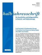 Cover von Halbjahresschrift 2023