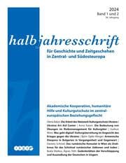 Cover von Halbjahresschrift 2024