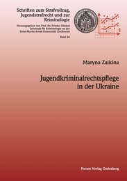 Cover von Jugendkriminalrechtspflege in der Ukraine