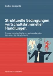 Cover von Strukturelle Bedingungen wirtschaftskrimineller Handlungen