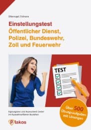 Cover von Einstellungstest Öffentlicher Dienst, Polizei, Bundeswehr, Zoll und Feuerwehr
