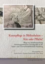 Cover von Kunstpflege in Bibliotheken - Kür oder Pflicht?