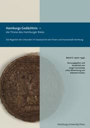 Cover von Hamburgs Gedächtnis - die Threse des Hamburger Rates / Die Regesten der Urkunden im Staatsarchiv der Freien und Hansestadt Hamburg (1400-1440)