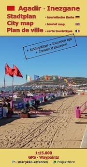 Cover von Stadtplan Agadir - Cityplan Inezgane 1:15.000 + Ausflugstipps + GPS-Waypoints