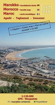Cover von J12: Agadir - Taghazout - Imouzzer 1:120.000 + Cityplan Agadir + GPS - Waypoints