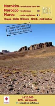 Cover von N11: Skoura - Kelâa MGouna - N'Kob - Jbel Sarhro + Straße der Kasbahs II 1:120.000 + GPS-Waypoints