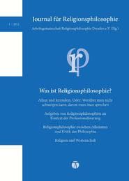Cover von Journal für Religionsphilosophie 1/2012