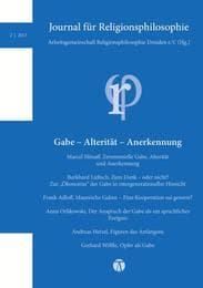 Cover von Journal für Religionsphilosophie 2/2013