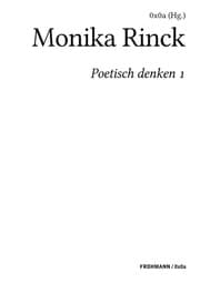 Cover von Poetisch denken 1: Monika Rinck