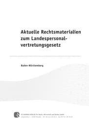 Cover von Aktuelle Rechtsmaterialien zum Landespersonalvertretungsgesetz