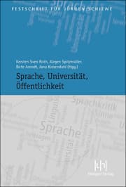 Cover von Sprache, Universität, Öffentlichkeit